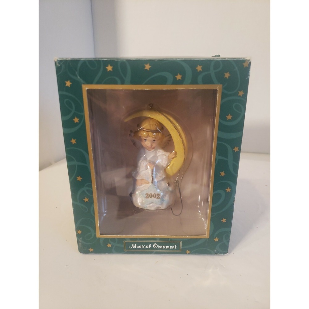 2002 San Francisco Music Box Company angel Musical Ornament -‎ NIB